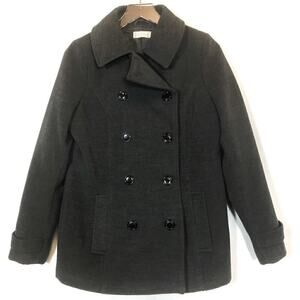 Altar'd State Double Breast Gray Peacoat Womens Size L